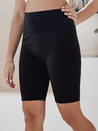 Női kerékpáros rövidnadrág SOFT AND FIT fekete Dstreet SY0420