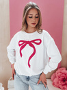Női egyméretű oversize pulóver SOFTTIE fehér Dstreet BY1359
