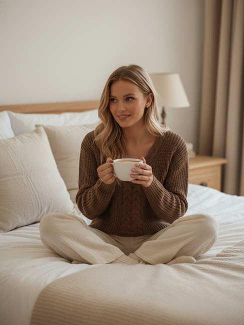 CASVINA női pulóver bézs Dstreet MY2379