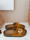 NOLVINA női camel flip-flopok Dstreet ZY0976