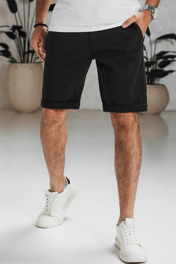 Férfi farmer rövidnadrág fekete Dstreet SX2547