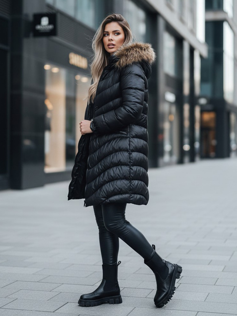 Női téli dzseki GLAMOUR FUSION Szín Fekete DSTREET TY3890z