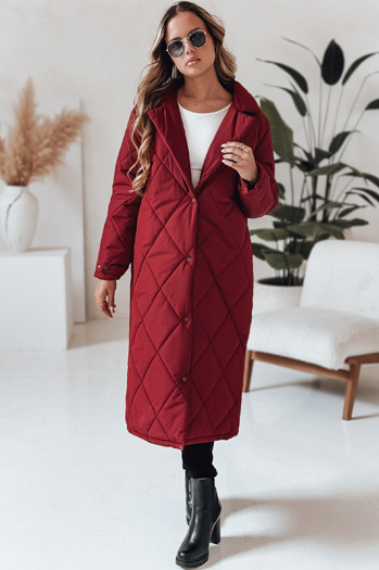 Női télikabát WARMISSA steppelt bordó Dstreet TY4918 TY4918