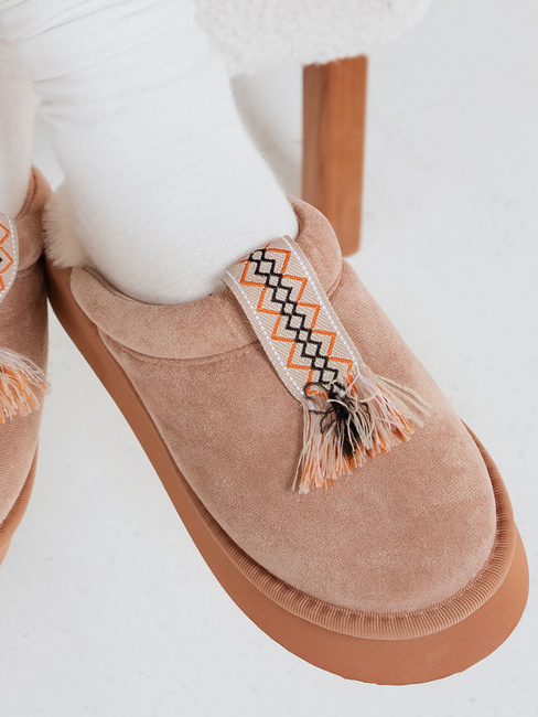 Női szigetelt flip-flop bézs Dstreet ZY1302 ZY1302