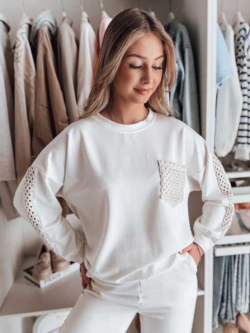 Női oversize pulóver LUXEEN ekrü Dstreet RY2793
