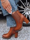 ROCKSTEP női magas sarkú camel csizma Dstreet ZY0498
