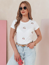 Női CHERRYDUST cseresznye fehér póló Dstreet RY2853_1