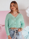 Swter női egyméretű oversize bordás SWEETDREAM menta Dstreet MY2458_1