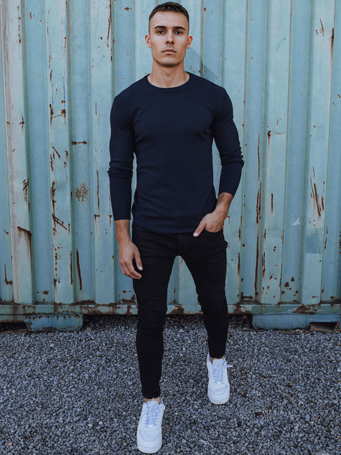 Sweter męski klasyczny granatowy Dstreet WX2214