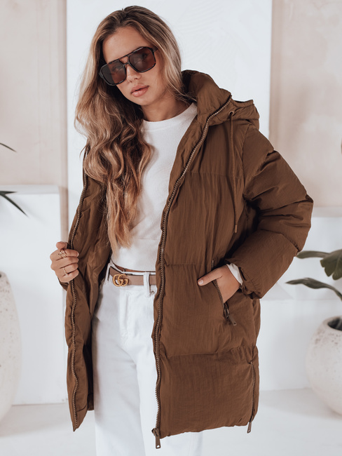 Női steppelt dzseki LETLIS camel Dstreet TY3245