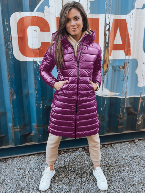 Női steppelt télikabát LESSI lila Dstreet TY5522 TY5522