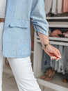 Női oversize kabát SOFT LOVE kék Dstreet PY0132 PY0132_3