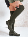 Női over-the-knee csizma zöld Dstreet ZY1134 ZY1134