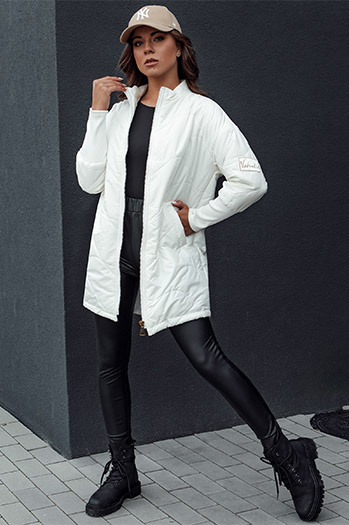 Kurtka damska pikowana ARANA ecru Dstreet TY4527