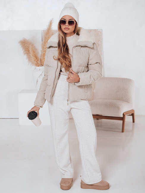 Női télikabát TRENDYGLAM bézs Dstreet TY4358