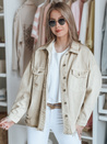 Női oversize farmer dzseki JUSTDEM bézs Dstreet TY4908
