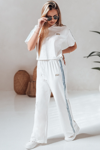 Női oversize edzőruha szett SPORT LIKE fehér Dstreet AY1144 AY1144