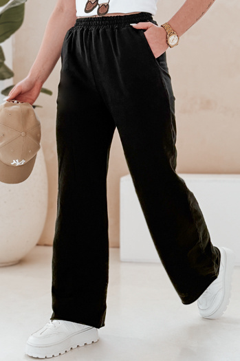 Női széles szárú melegítőnadrág DRESLINA fekete Dstreet UY2692