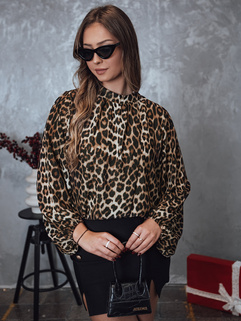 Női oversize LEOPARDY blúz leopárd mintás Dstreet RY2708_3