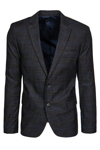 Férfi egyberészes szürke blézer Dstreet MX0639