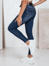 Női magas derekú skinny farmer navy blue Dstreet UY2823