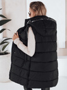 Női steppelt mellény TOLIS fekete színben Dstreet TY3297