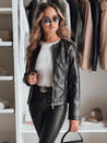Női bőrkabát CHICLEATHER fekete Dstreet TY4969