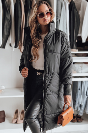 Női oversize kabát NADIA fekete Dstreet TY2436z Női oversize kabát NADIA fekete Dstreet TY2436z