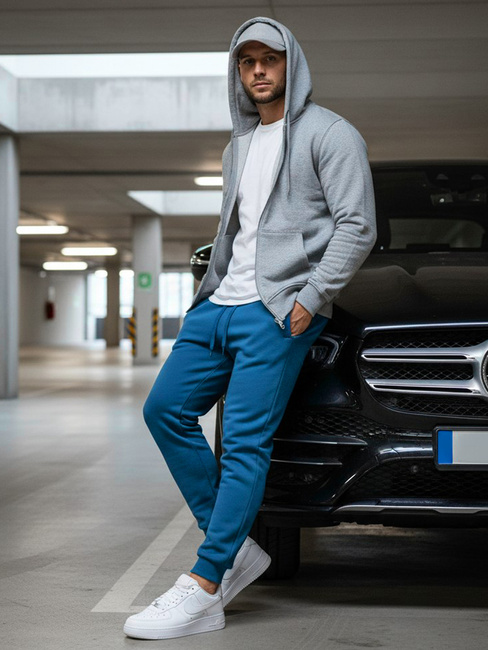 Férfi melegítőnadrág kék Dstreet UX3632