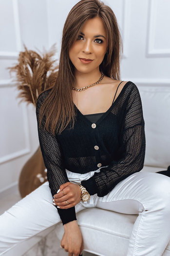 Női pulóver GOFFY fekete színben Dstreet MY1541