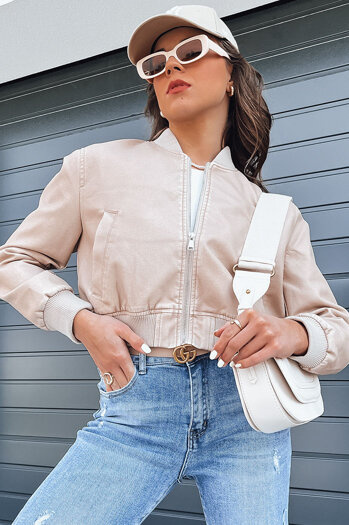 Női bomber dzseki SANTOL Szín Bézs DSTREET TY4339