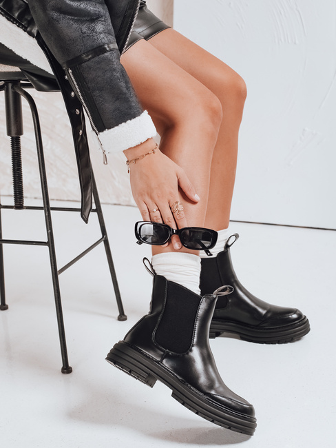 LUXIBOOTS női platform csizma fekete Dstreet ZY1020 ZY1020