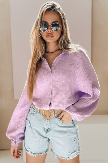 Női oversize muszlin ing MUSLINEA berry Dstreet DY0476