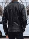 Kurtka męska skórzana ramoneska czarna Dstreet TX4715