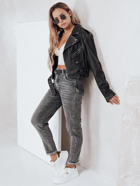 Női mom fit farmernadrág szürke Dstreet UY2751