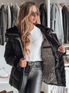 WINTERGIRL női steppelt dzseki fekete Dstreet TY4933