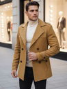 Férfi kétsoros kabát Szín Camel DSTREET CX0443