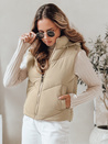 Női steppelt mellény LIKEHUGS bézs Dstreet TY4979 Dstreet TY4979