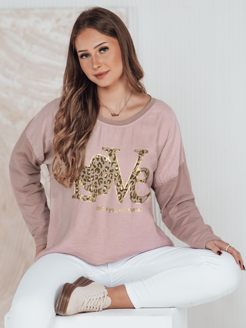Női egyméretű blúz LOVEGLOW rózsaszín Dstreet RY2699
