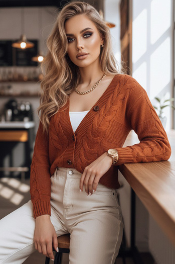 Női cipzáros pulóver NISTEL Szín Camel DSTREET MY1684