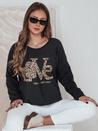Női egyméretű blúz LOVEGLOW sötét szürke Dstreet RY2697