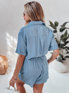 Női lenvászon oversize szett LINEN LOVE világoskék Dstreet AY1139_4