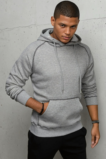 Férfi kapucnis pulóver Szín Világoszürke DSTREET BX5514