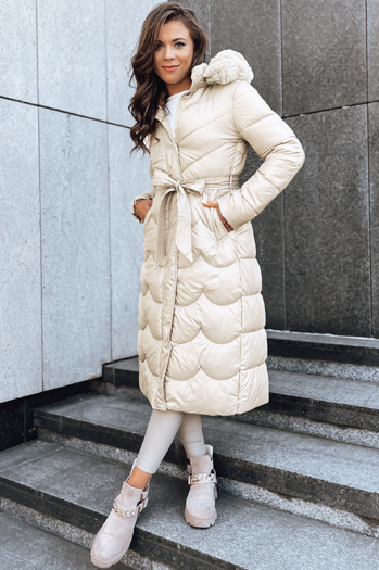 Női téli kabát SCARLET Szín Camel DSTREET TY3805