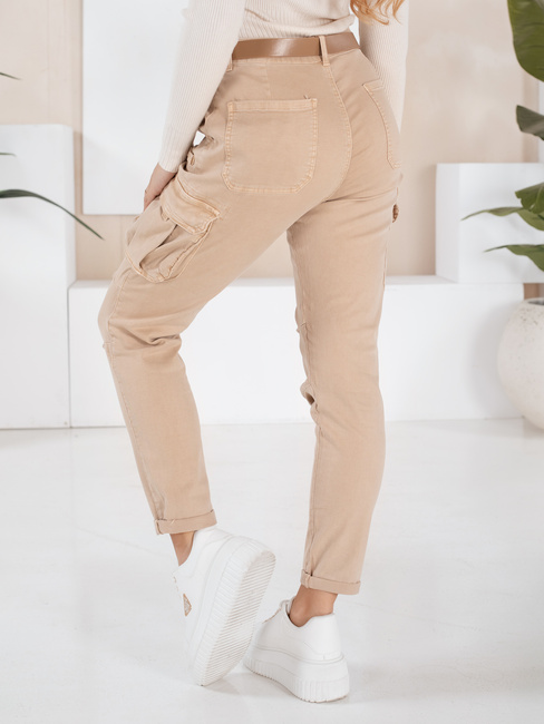 Női cargo nadrág CARGOIF világos bézs Dstreet UY2712 Dstreet UY2712