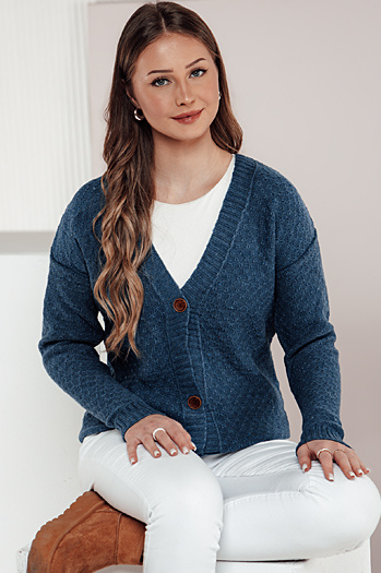 Női CHICLINE pulóver kék Dstreet MY2400