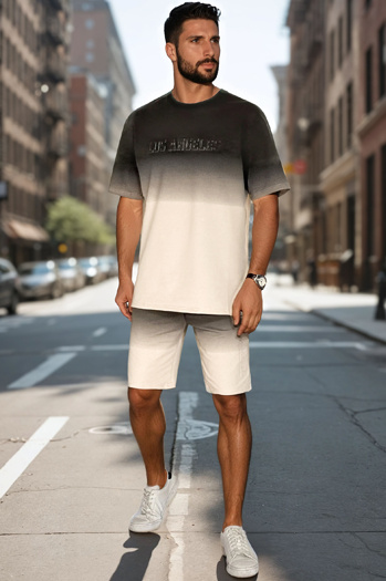 Férfi ombré fehér szett Dstreet AX0804