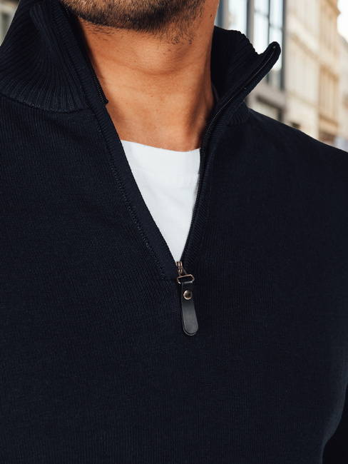 Férfi sötétkék pulóver Dstreet WX2338