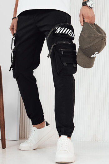 Férfi oldalzsebes nadrág Szín Fekete DSTREET UX4158