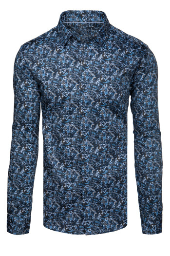 Férfi alkalmi kék ing Dstreet DX2672